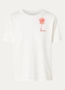 Fabienne Chapot Rose T-shirt met print en logo