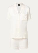 BOSS Monogram pyjamaset met grafische print en borstzak