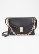 FURLA Meridiana schoudertas van leer met afneembare schouderriem