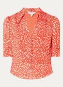 L.K.Bennett Sophie cropped blouse met print