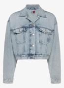 Tommy Hilfiger Oversized cropped jack van denim met borstzakken