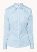 HUGO The Fitted Shirt blouse met stretch