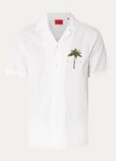 HUGO Ellino regular fit overhemd met logo en backprint