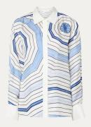 Sandro Blouse van zijde met print