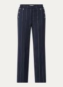 Fifth House Frances high waist loose fit pantalon met sierknopen