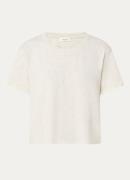 American Vintage Ypawood cropped T-shirt gemêleerd dessin