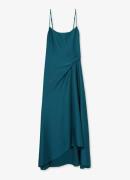 Reiss Zoey midi jurk van satijn met plooidetail