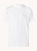 SAMSØE SAMSØE Norsbro T-shirt met opstaande kraag en logo