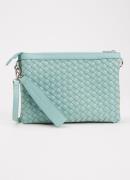 Ilse Jacobsen Gevlochten clutch met afneembare schouderriem