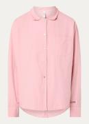 10DAYS Blouse van biologisch katoen met borstzak