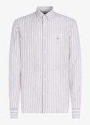 Tommy Hilfiger Regular fit overhemd van linnen met streepprint