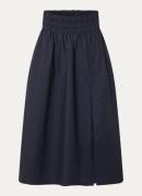 French Connection Barletta midi rok met split en smockwerk