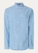 Denham Rich regular fit overhemd van chambray met logo