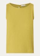 OPUS Ipoma ribgebreide tanktop