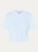 JOSH V Terry T-shirt van badstof met borstzak en logo