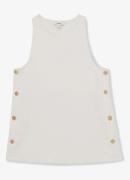Reiss Cosmo mouwloze top met sierknopen