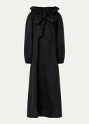 Essentiel Antwerp Hojito maxi off shoulder jurk met ballonmouw en stri...