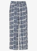 Whistles High waist straight fit culotte met print
