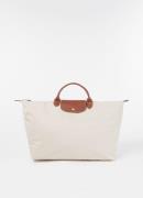 Longchamp Le Pliage Original reistas L met leren details