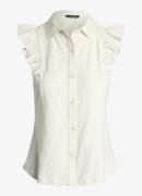 Ralph Lauren Mouwloze blouse met ruches