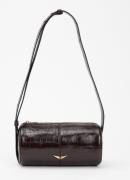 Zadig&Voltaire Le Doudou crossbodytas van leer met crocostructuur