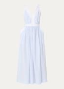 Sandro Maxi jurk met streepprint en V-hals