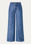 Benetton High waist wide fit broek van lyocell
