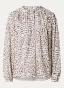 Isabel Marant Sally blouse in zijdeblend met print