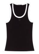Maje Tanktop met ribstructuur
