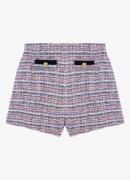 Maje High waist regular fit korte broek met tweed-look