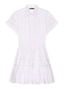 Maje Mini blousejurk met broderie