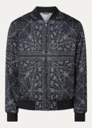 Armani Bomberjack met paisley dessin en steekzakken