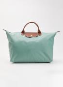 Longchamp Le Pliage Original reistas L met leren details