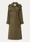 The Frankie Shop Veyron double-breasted trenchcoat met ceintuur