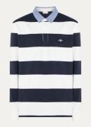 Gant Regular fit polo met streepprint en logo
