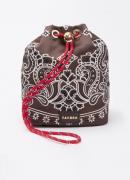 Sandro Clutch met paisley print