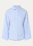 Neo Noir Caroli blouse met plooidetail
