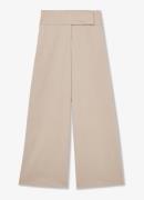 Reiss Delilah high waist wide fit broek in linnenblend