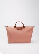 Longchamp Le Pliage Original reistas L met leren details