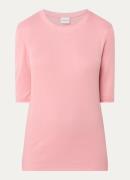 CLOSED Fijngebreid T-shirt van jersey