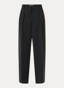 The Frankie Shop Daytona high waist straight fit pantalon in linnenble...