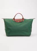 Longchamp Le Pliage Original reistas L met leren details
