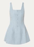 NIKKIE Kline mini jurk met tweed-look en lurex