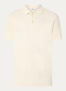 Sandro Slim fit polo van linnen