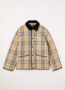 Burberry Milo gewatteerd jack met quilt patroon