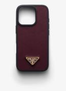 Prada Telefoonhoes van leer voor iPhone 16 Pro