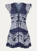 Sandro Mini jurk met paisley dessin