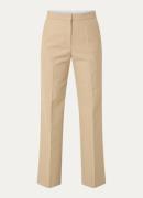 Sandro High waist flared pantalon in wolblend met steekzakken