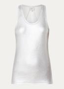 Dante 6 Zora tanktop met metallic finish en logo