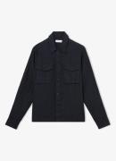 Reiss Eze linnen overshirt met borstzakken